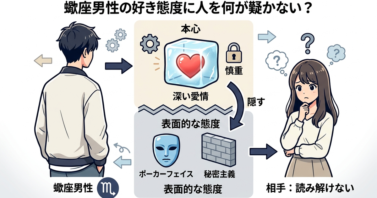 なぜ蠍座の男性が好きな人にとる態度はこれほどまでに読み解けないのか