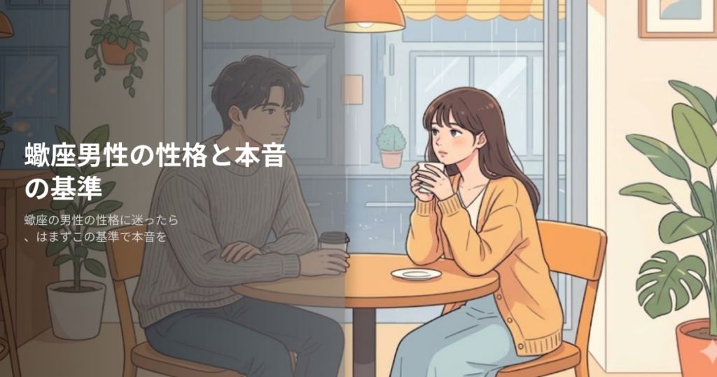 蠍座 性格 男性の解説イメージ