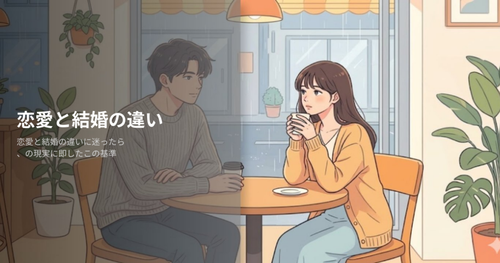 恋愛結婚 違いの解説イメージ