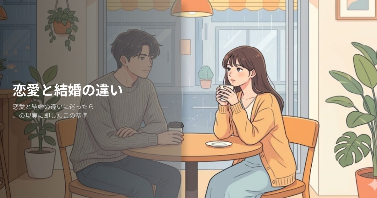 恋愛結婚 違いの解説イメージ
