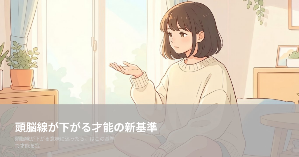 頭脳線 下がるの解説イメージ