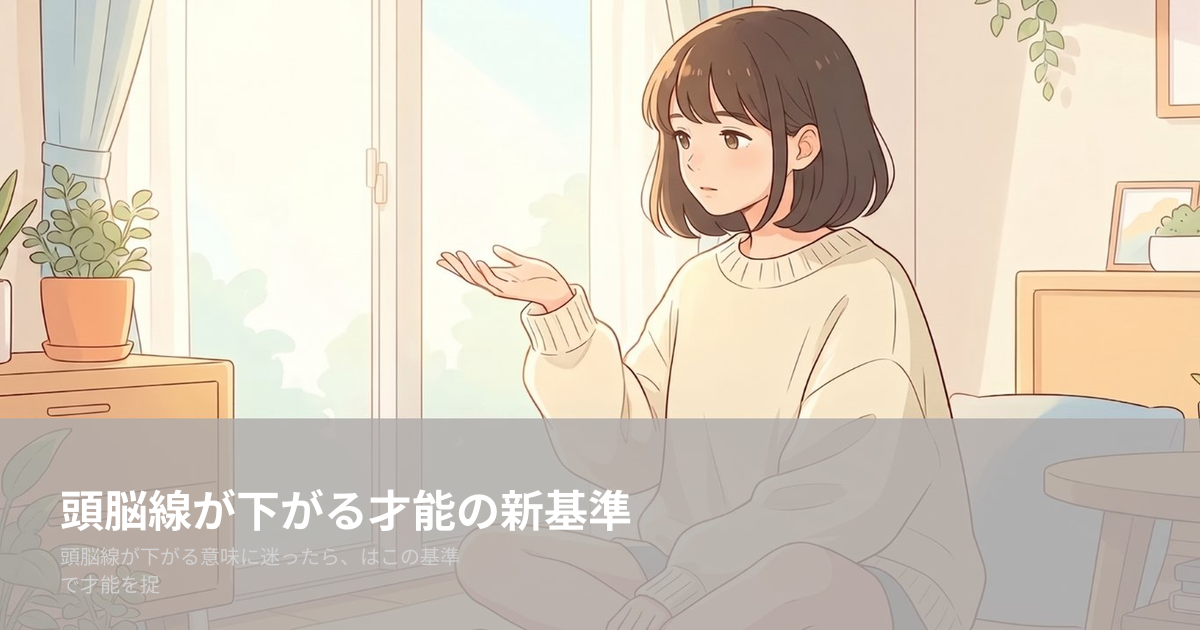 頭脳線 下がるの解説イメージ