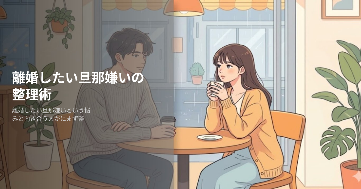 離婚したい旦那嫌いの解説イメージ