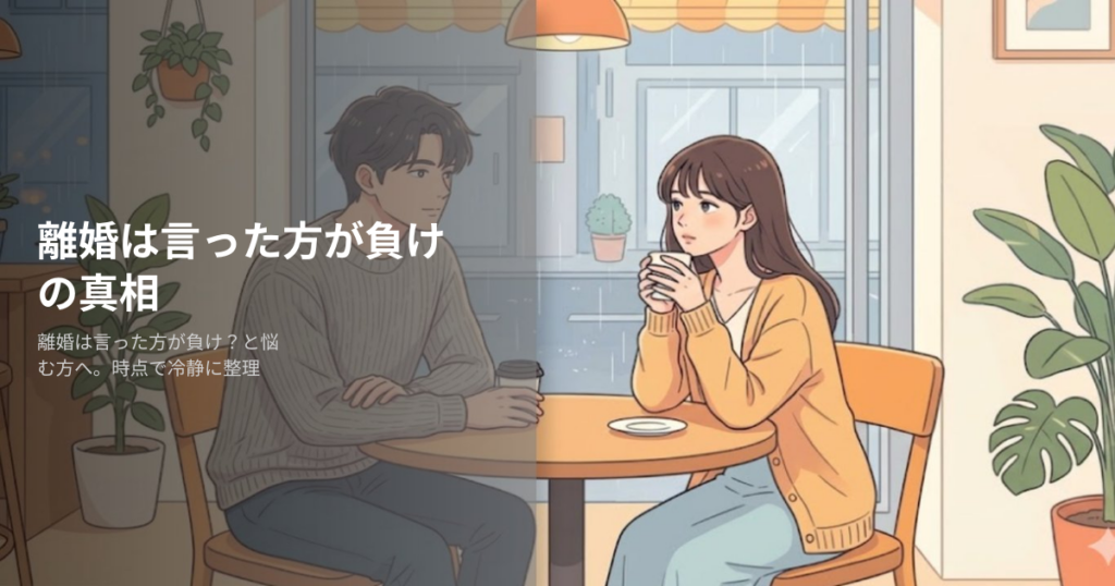 離婚 言った方が負けの解説イメージ