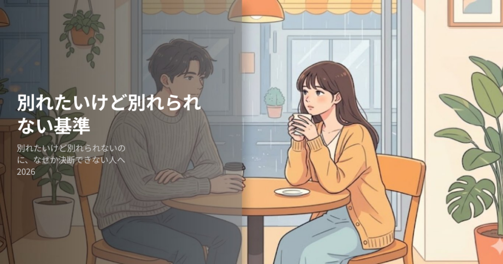 別れたいけど別れられないの解説イメージ
