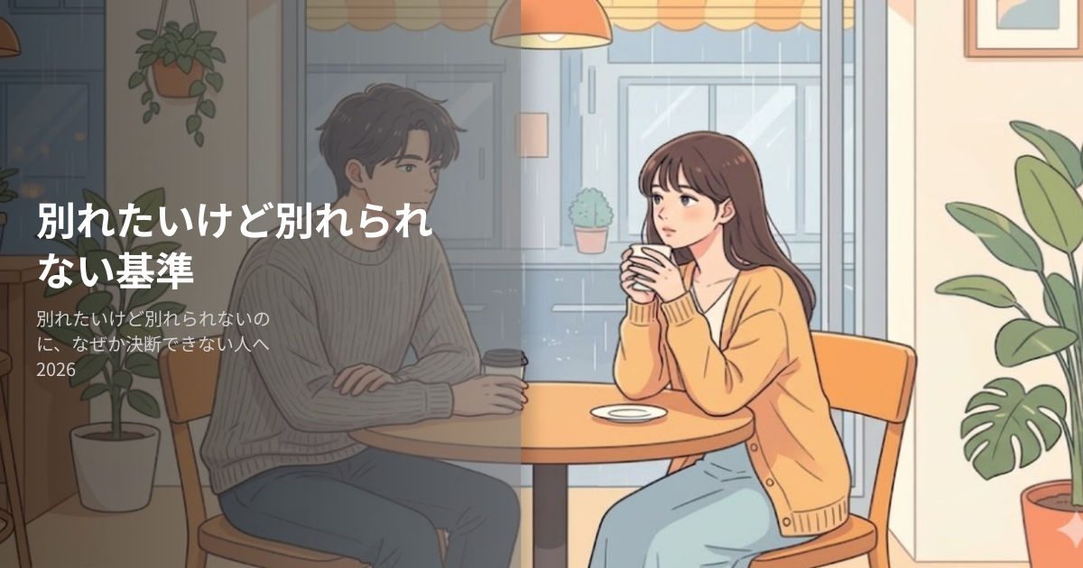別れたいけど別れられないの解説イメージ