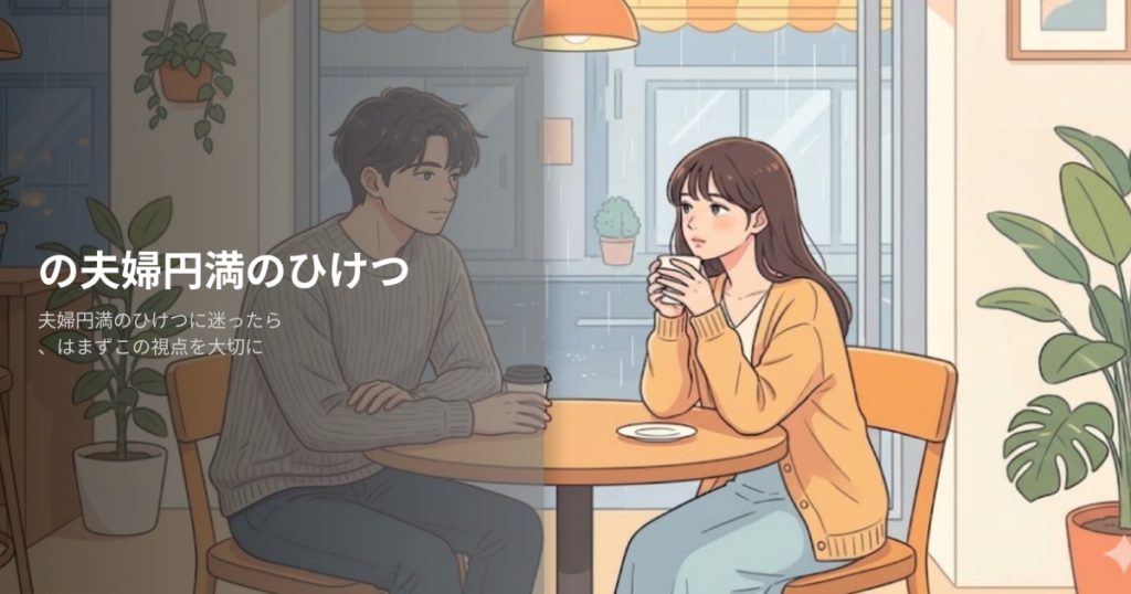 夫婦円満のひけつの解説イメージ