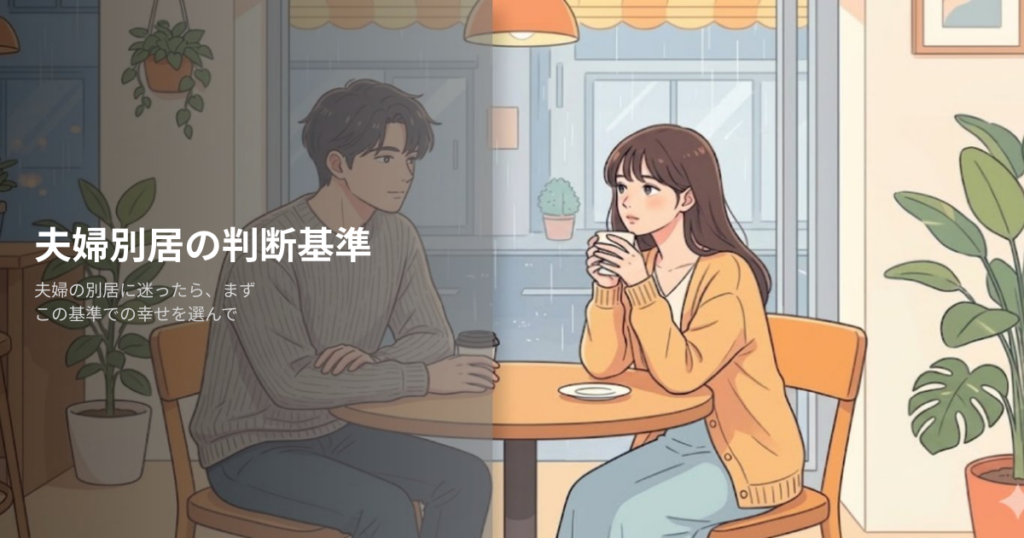 夫婦 別居の解説イメージ