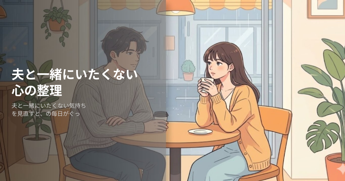 夫と一緒にいたくないの解説イメージ