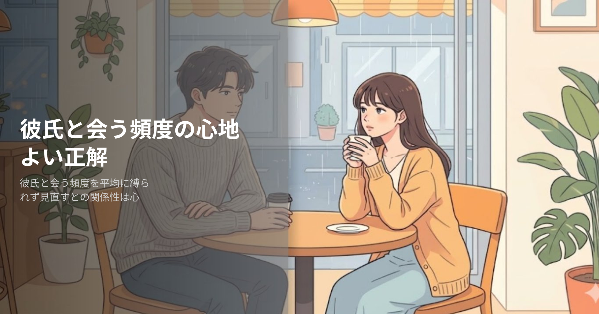 彼氏と会う頻度の解説イメージ