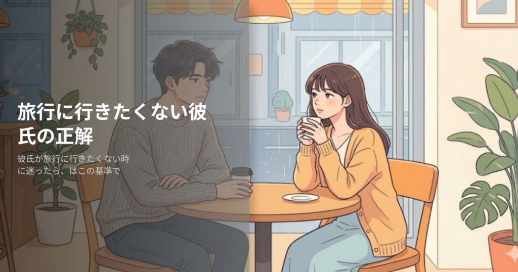 彼氏 旅行行きたくないの解説イメージ