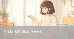手相占い 左手の解説イメージ