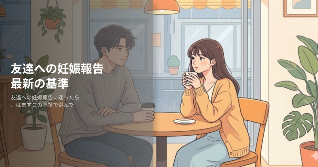 妊娠報告 友達の解説イメージ