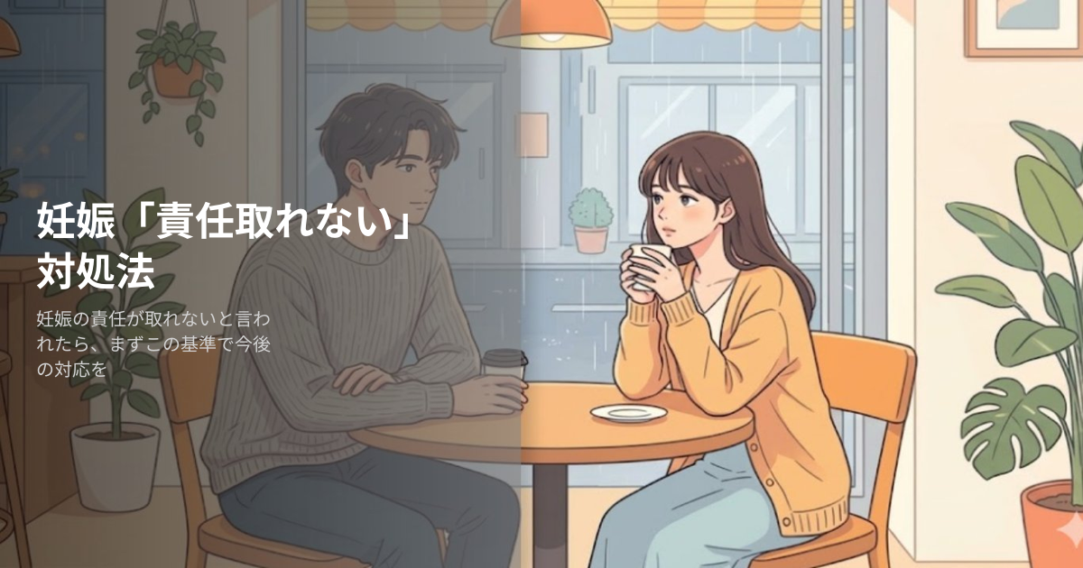 妊娠責任取れないと言われたの解説イメージ