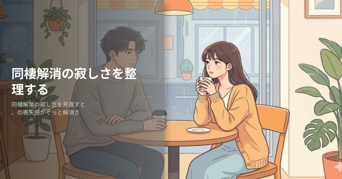 同棲解消寂しいの解説イメージ