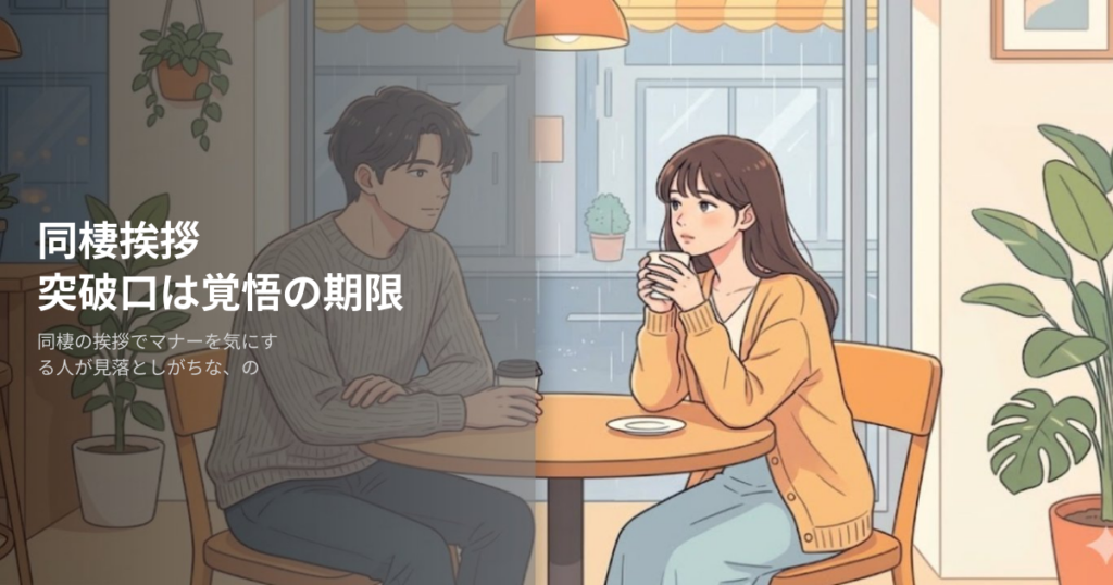 同棲挨拶の解説イメージ