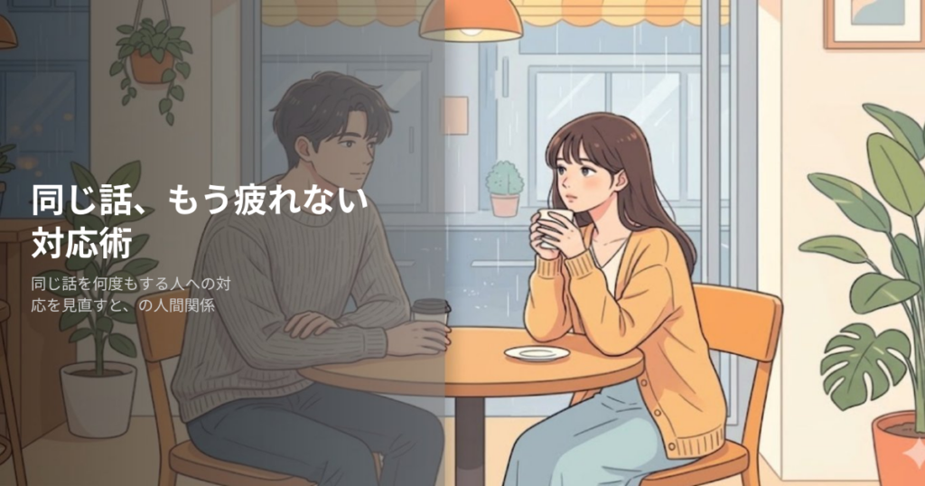 同じ話を何度もする人の解説イメージ