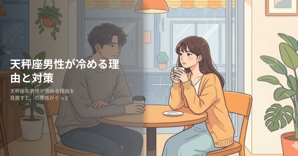 天秤座 男性 冷めるの解説イメージ