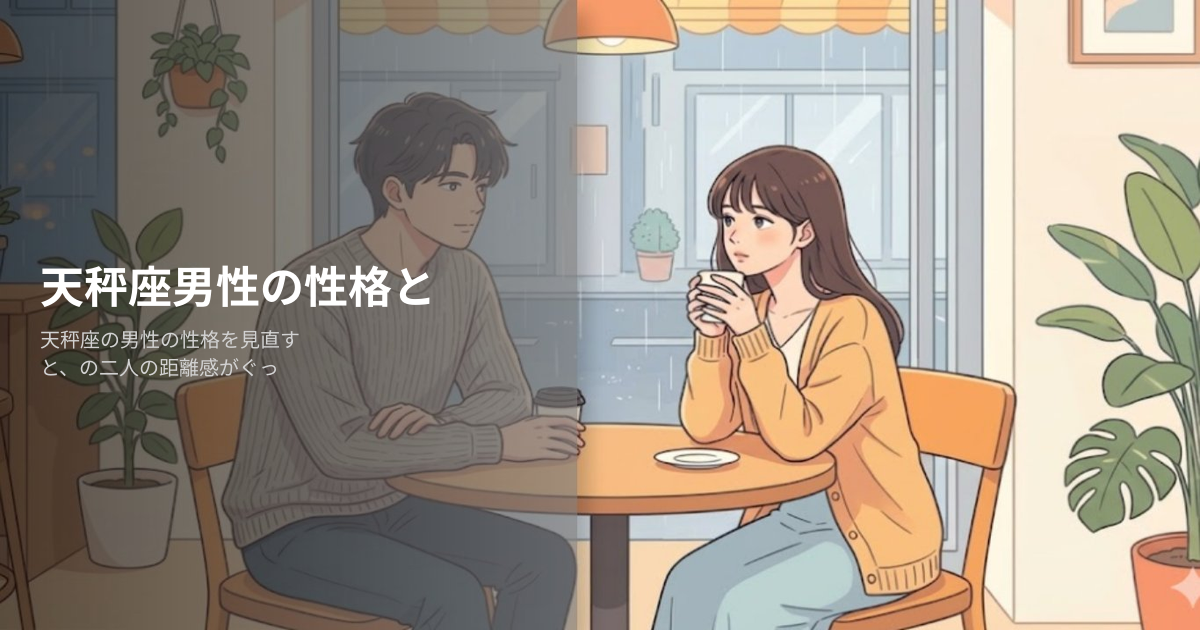 天秤座 性格 男性の解説イメージ