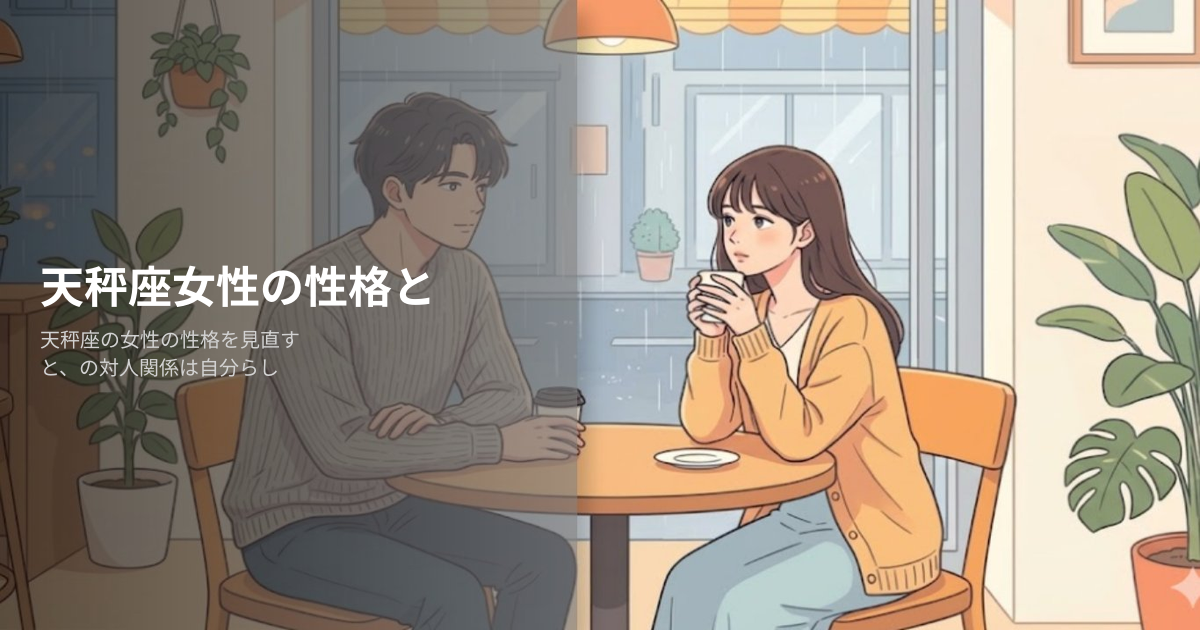 天秤座 性格 女性の解説イメージ