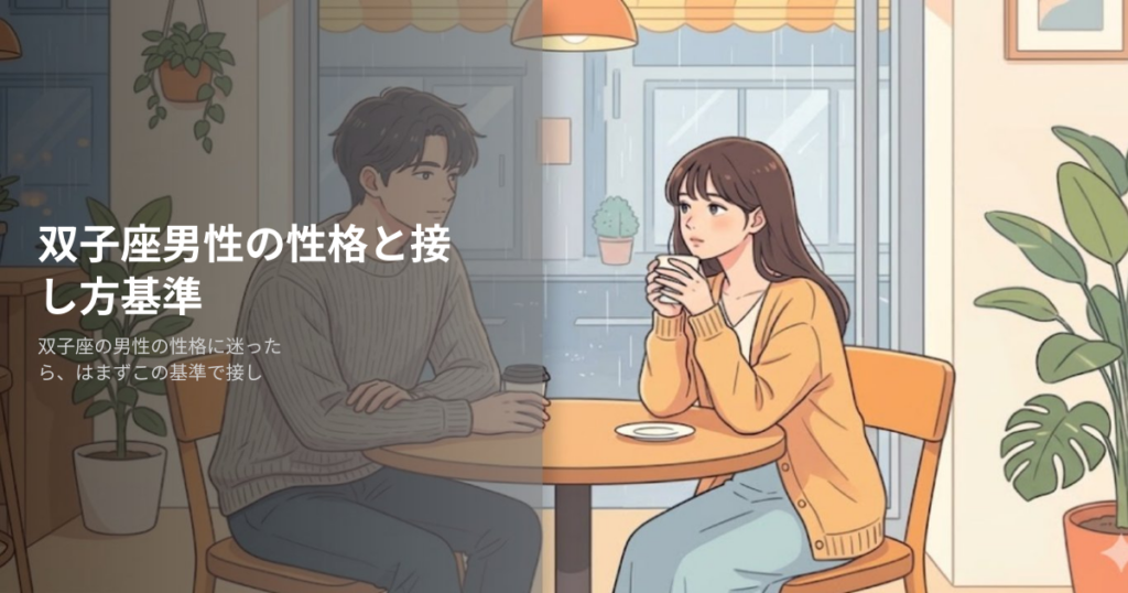 双子座 性格 男性の解説イメージ