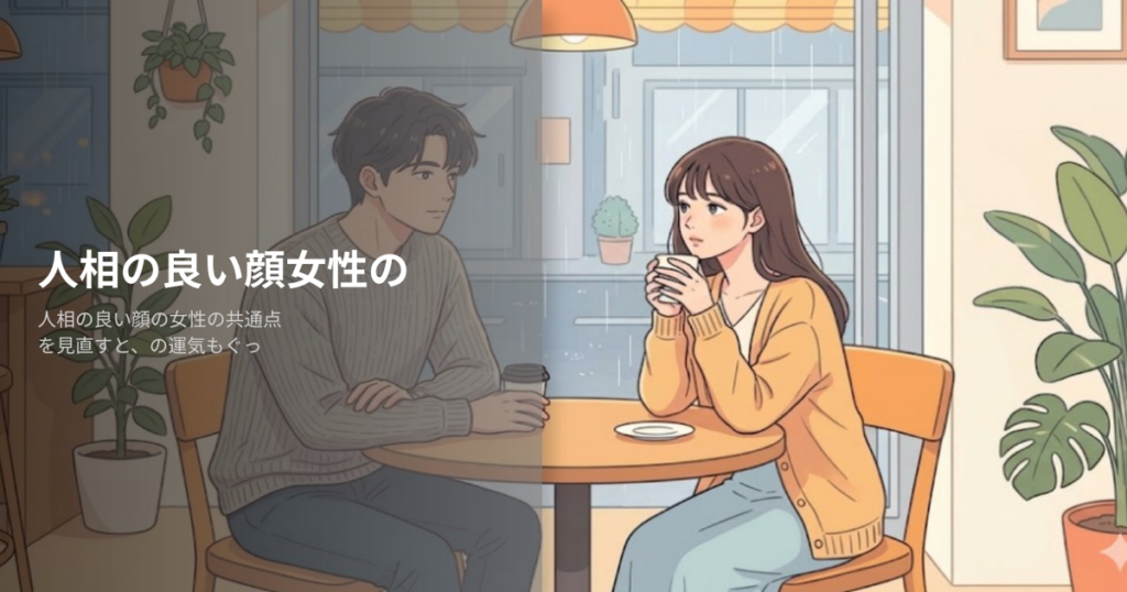 人相の良い顔女性の解説イメージ