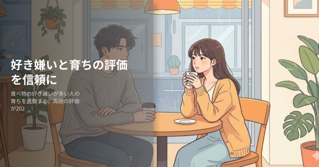 食べ物の好き嫌いが多い人 育ちの解説イメージ