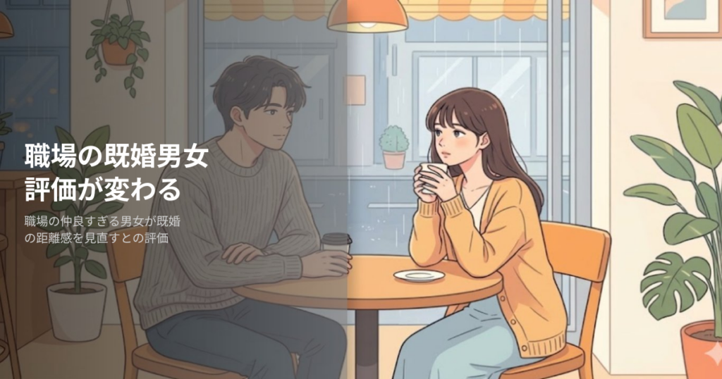 職場 仲良すぎる男女 既婚の解説イメージ