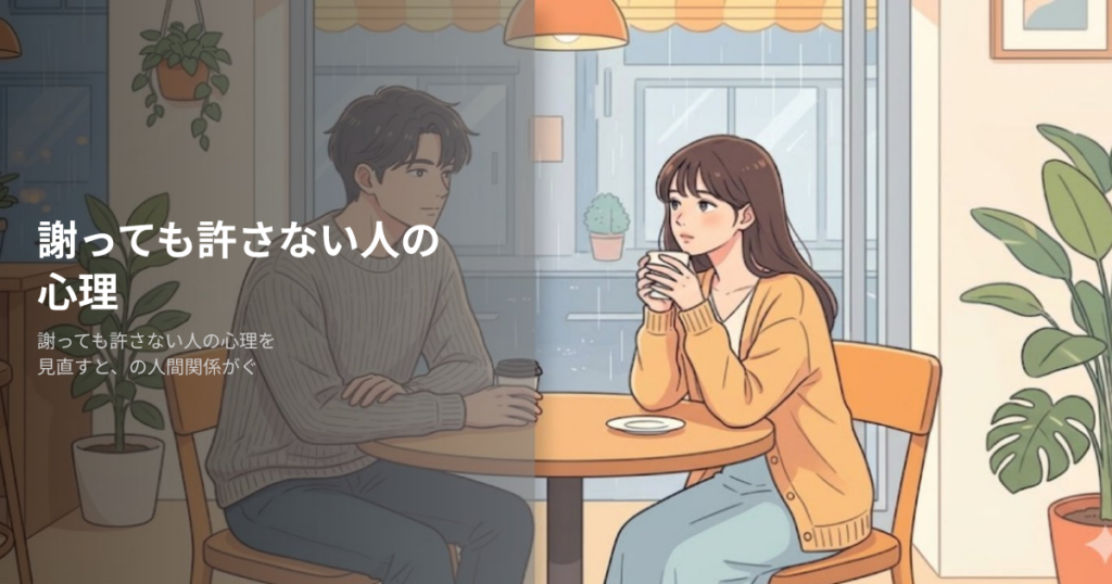 謝っても許さない人の解説イメージ